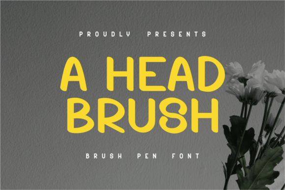 A Head Brush: A Display Font for Editorial Charm