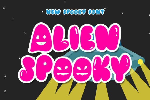 Alien Spooky: A Playful Display Font for Memorable Branding