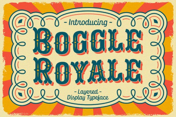 Boggle Royale: A Display Typeface That Commands Attention