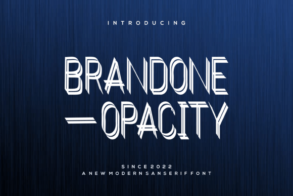 Brandone Opacity: A Display Font That Cuts Through the Feed