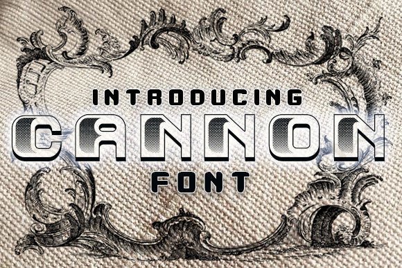 Cannon: A 3D Retro Typeface That Delivers Personality