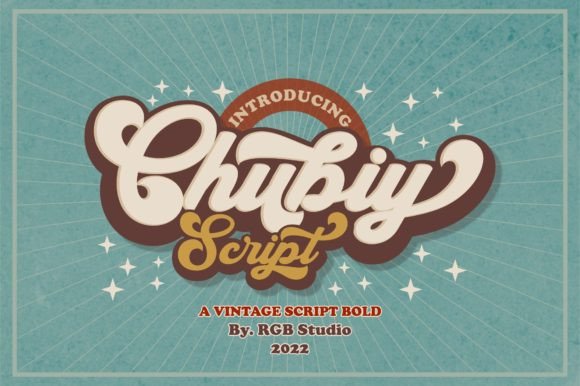 Chubiy: A Retro Bold Script Font That Adds Charm to Small Business Branding