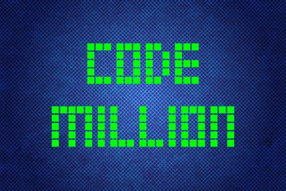 Code Million: A Futuristic Display Font for Handmade Creators