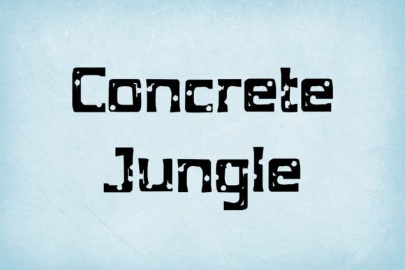 Concrete Jungle: A Playful Display Font for Handmade Makers