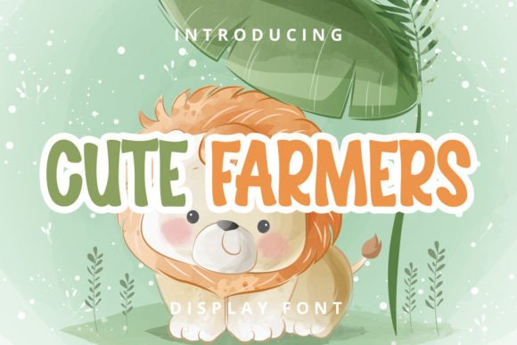 Cute Farmers: A Playful Display Font for Digital Brands
