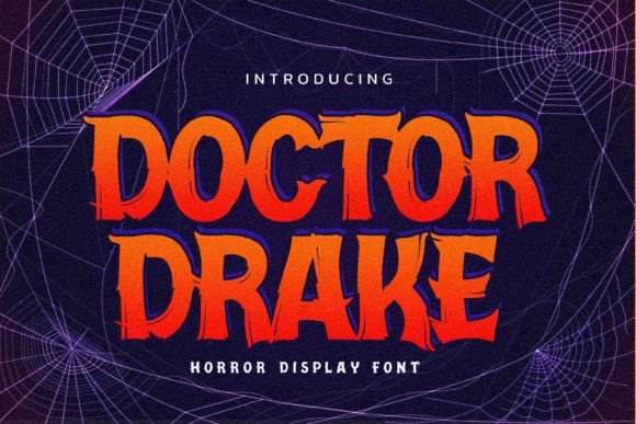Doctor Drake: A Horror Display Font for Bold Handmade Products