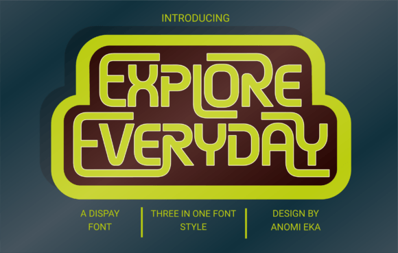 Explore Everyday: A Display Font That Moves With Purpose