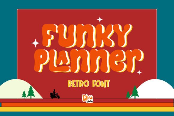 Funky Planner: A Display Font That Makes Your Brand Feel Alive