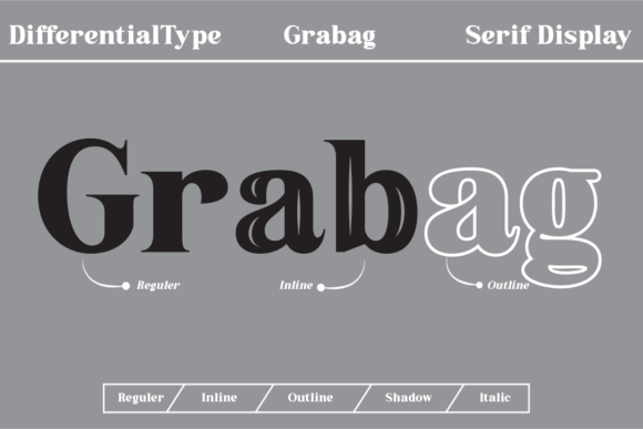Grabag: A Bold Vintage Display Font for Crafters