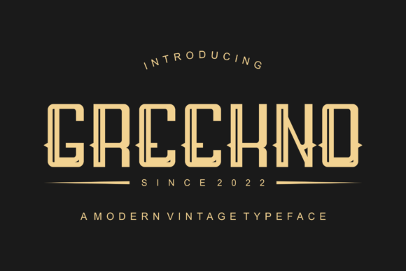 Greekno: A Modern Display Font That Just Works