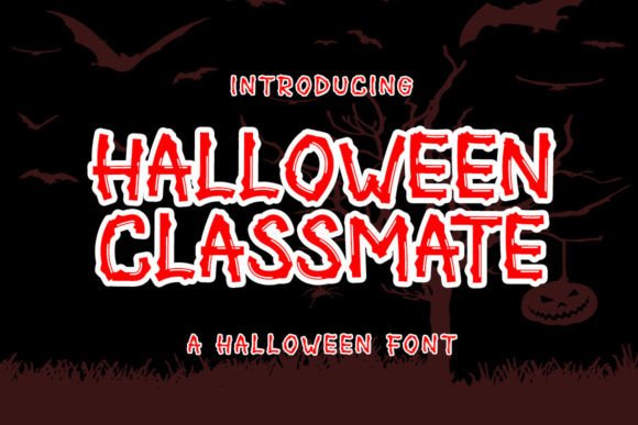Halloween Classmate: A Bold, Friendly Display Font for Small Businesses