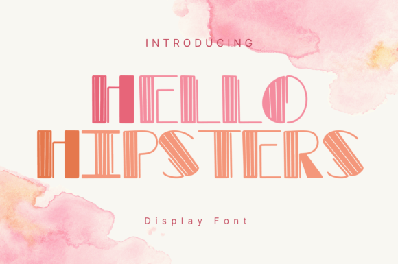 Hello Hipsters: A Playful Display Font That Lifts Your Digital Layout
