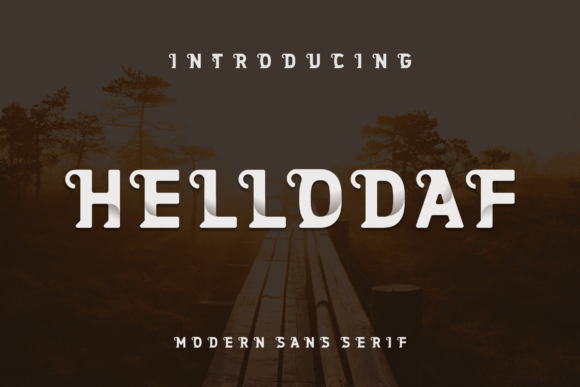 Hellodaf: A Fresh, All-Caps Display Font for Modern Branding