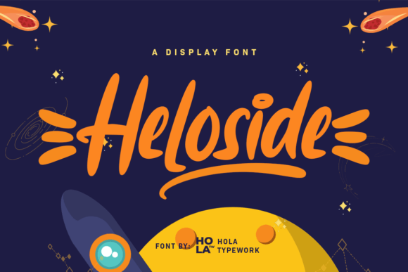 Heloside: A Playful Display Font That Elevates Real Small Business Branding