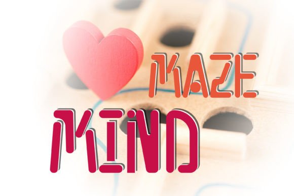 Maze Mind: A Whimsical Display Font for Handmade Creators