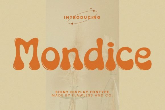 Mondice: A Retro Display Font That Brings Groovy Energy to Real Branding