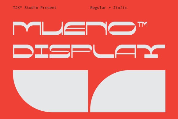 Mueno: A Modern Retro Display Font for Handmade Creators