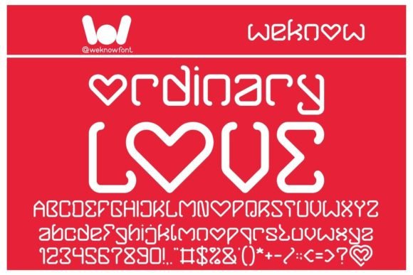 Ordinary Love: A Techno Display Font That Cuts Through the Feed