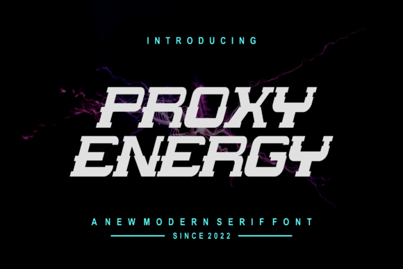 Proxyenergy Display Font for Handmade Creators