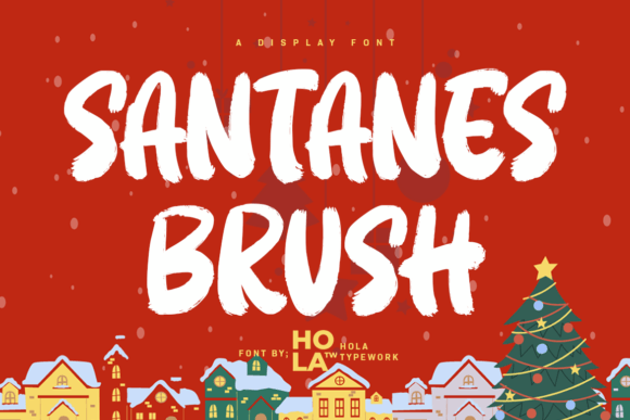 Santanes Brush: A Warm, Expressive Display Font for Branding