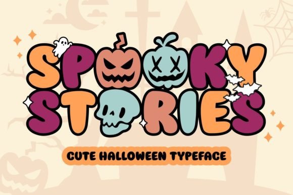 Spooky Stories: A Halloween Display Font for Digital Design