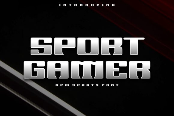 Sport Gamer: A Display Font That Cuts Through the Feed