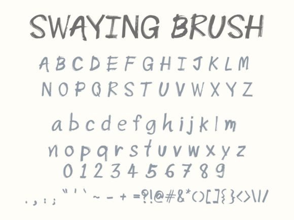 Swaying Brush: A Playful Display Font for Digital Branding