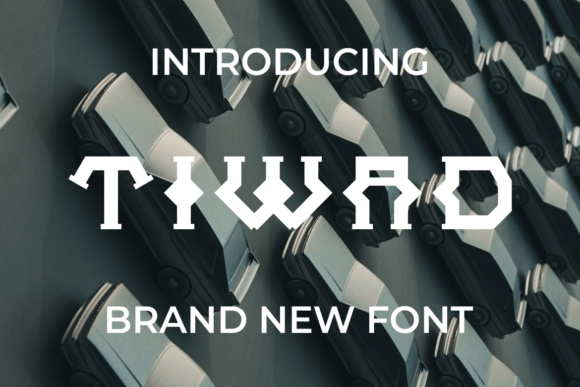 Tiwad: A Fresh Display Font for Handmade Labels & Printables